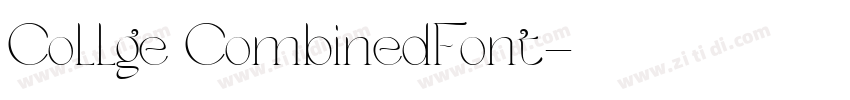 Collge CombinedFont字体转换